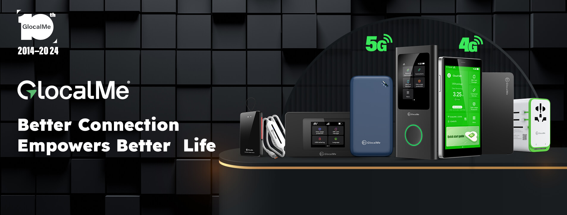 GlocalMeの5G/4GモバイルWi-Fi製品群（公式提供画像）